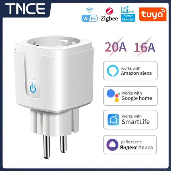 TNCE Tuya WiFi/Zigbee Smart Plug with Power Monitoring