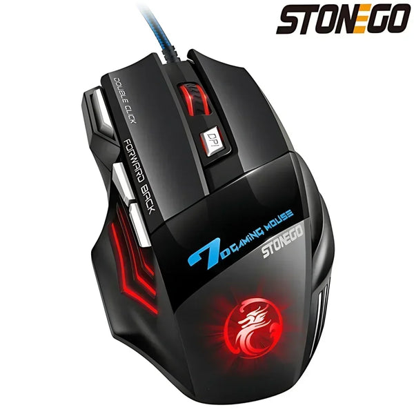 **STONEGO Ergonomic Gaming Mouse 5500 DPI**