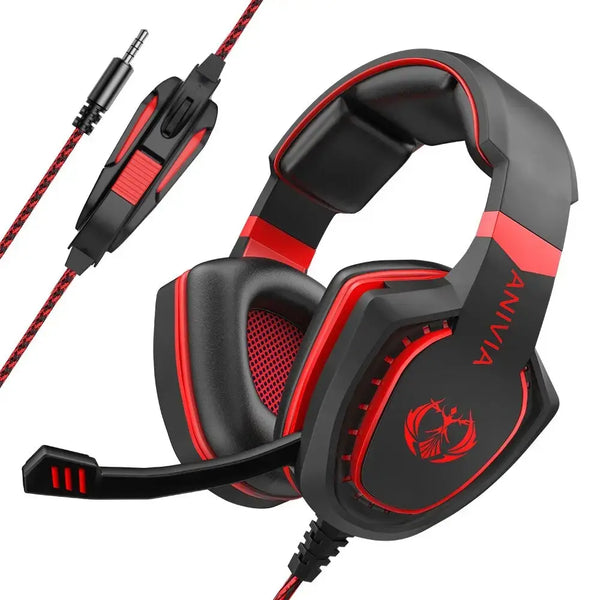 **Wired Gaming Headset with Mic & Bass Surround**