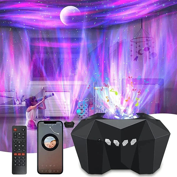 Aurora Galaxy Star Projector Starry Night Light Smart Projection Lamp